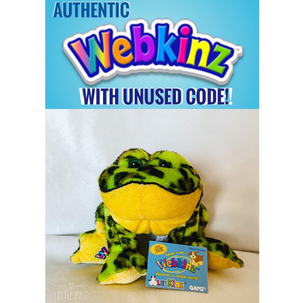 Webkinz Lil’ Kinz Bullfrog 🐸 Rare with Code